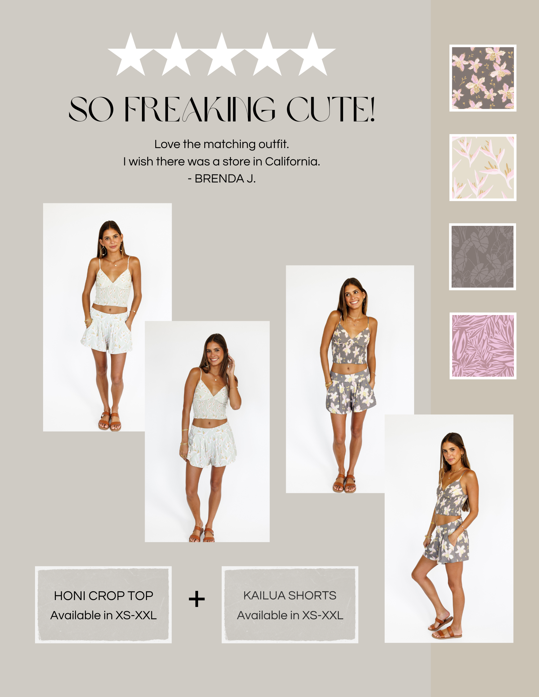 HONI-TOP-KAILUA-SHORTS KEANI HAWAI`I