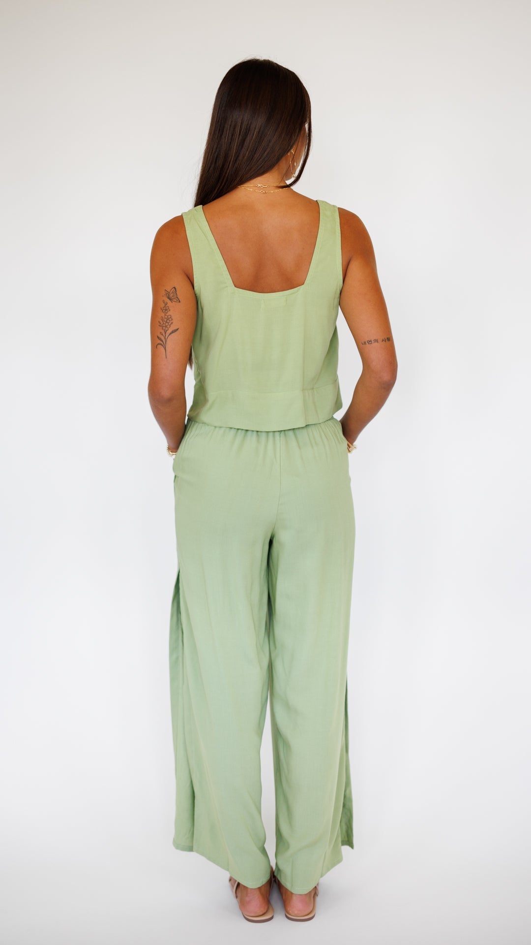 Tayla Top / Leaf Green Khush Clothing