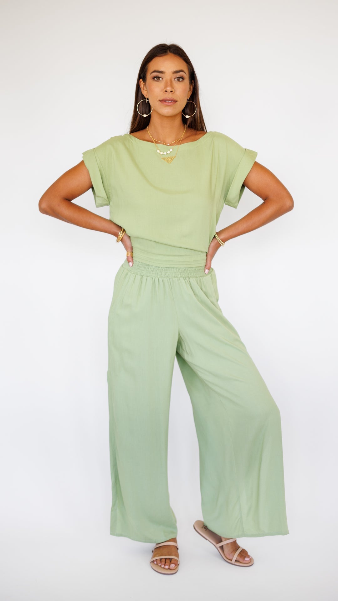 Mareva Top / Leaf Green Khush Clothing