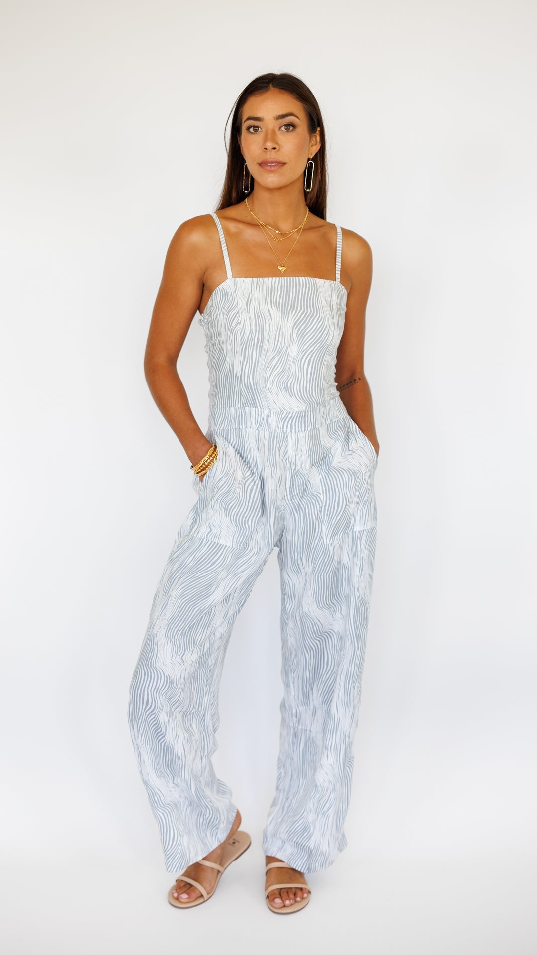 Jade Jumpsuit / Wavy Grey Khush Clothing