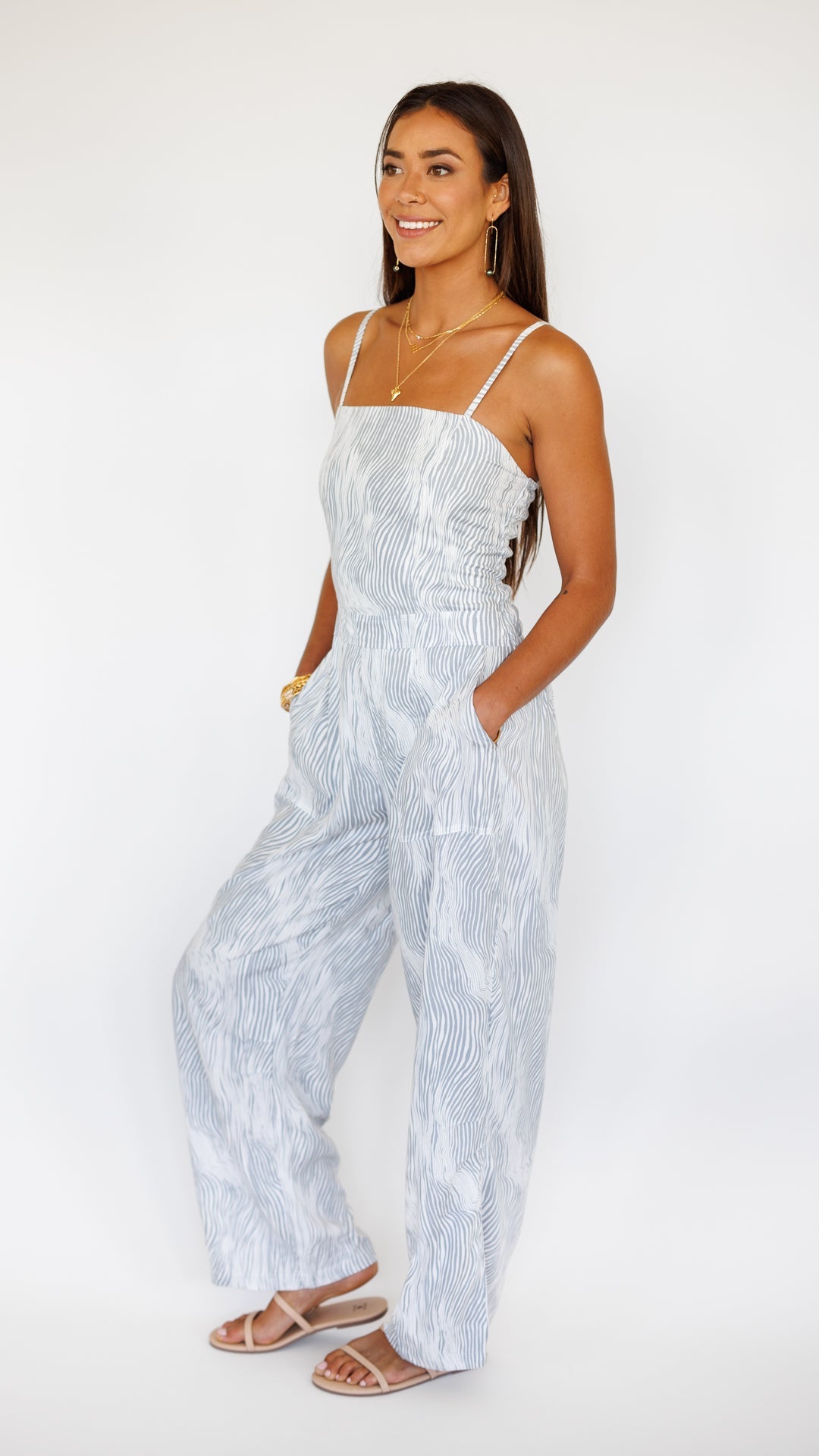 Jade Jumpsuit / Wavy Grey Khush Clothing