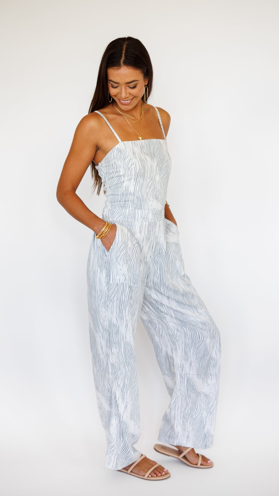 Jade Jumpsuit / Wavy Grey Khush Clothing