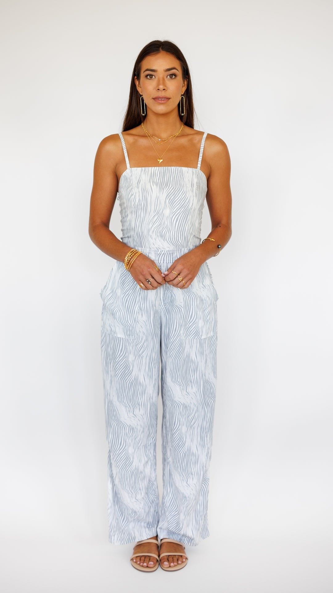 Jade Jumpsuit / Wavy Grey Khush Clothing