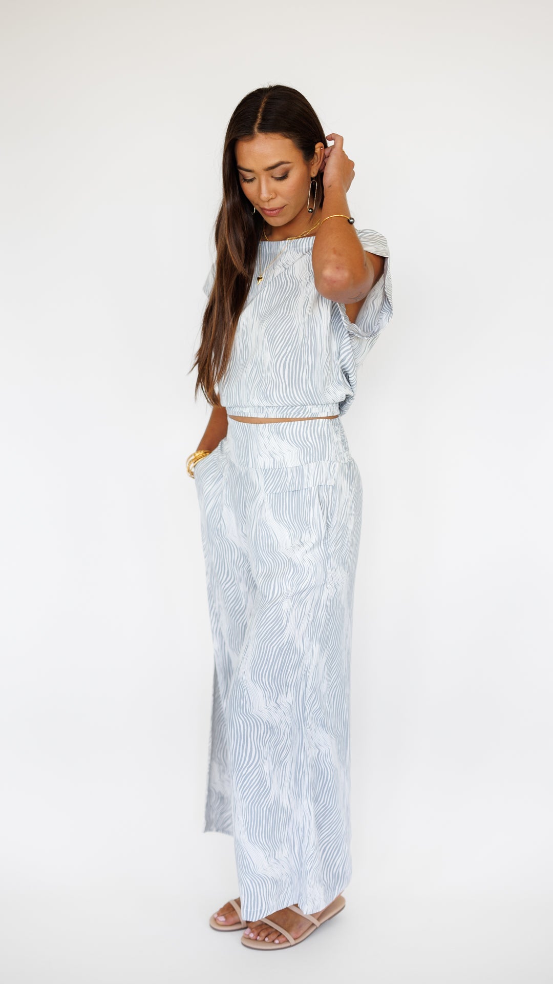 Johanna Pant / Wavy Grey Khush Clothing