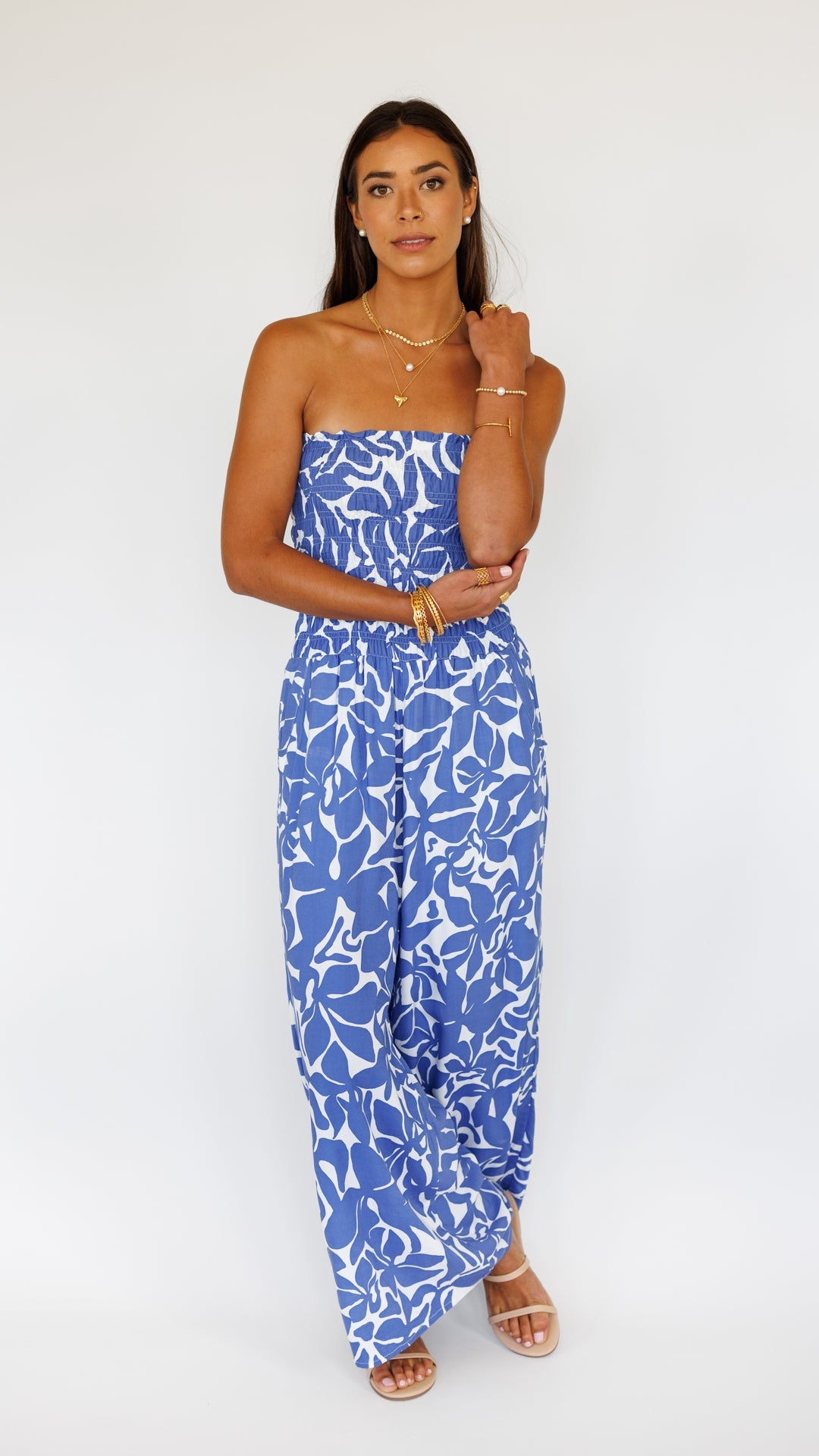Lawai Jumpsuit / Honolulu Blu Khush Clothing