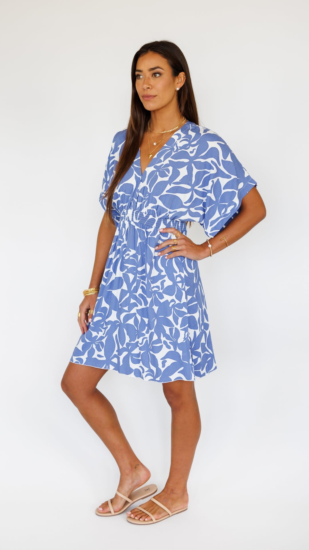 Flynn Dress / Honolulu Blu Khush Clothing