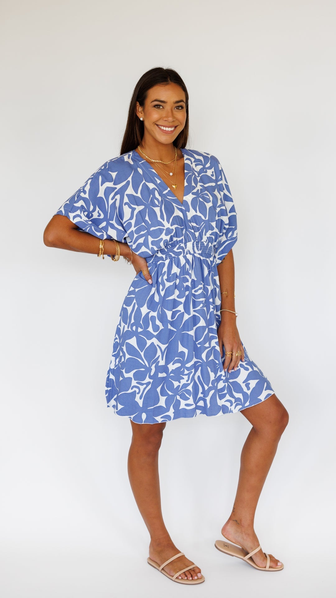 Flynn Dress / Honolulu Blu Khush Clothing