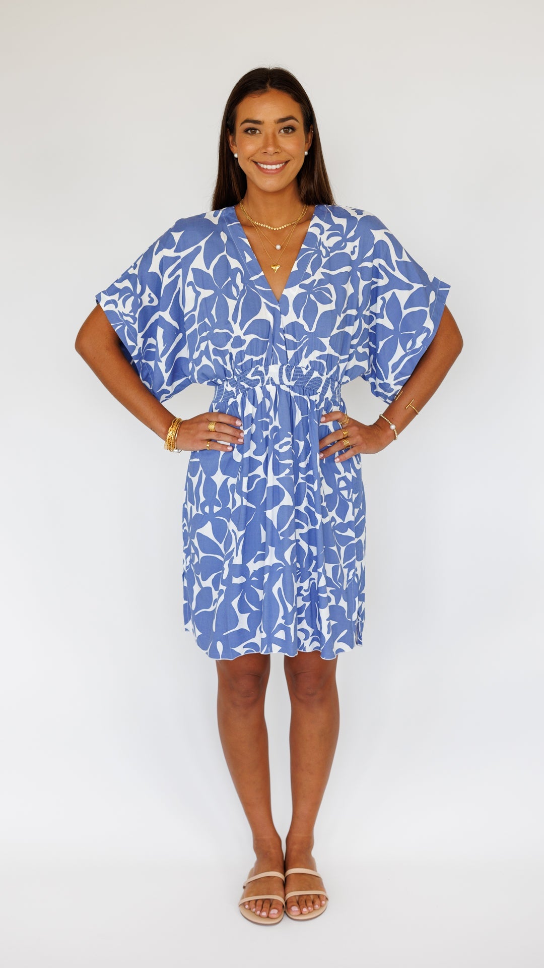 Flynn Dress / Honolulu Blu Khush Clothing