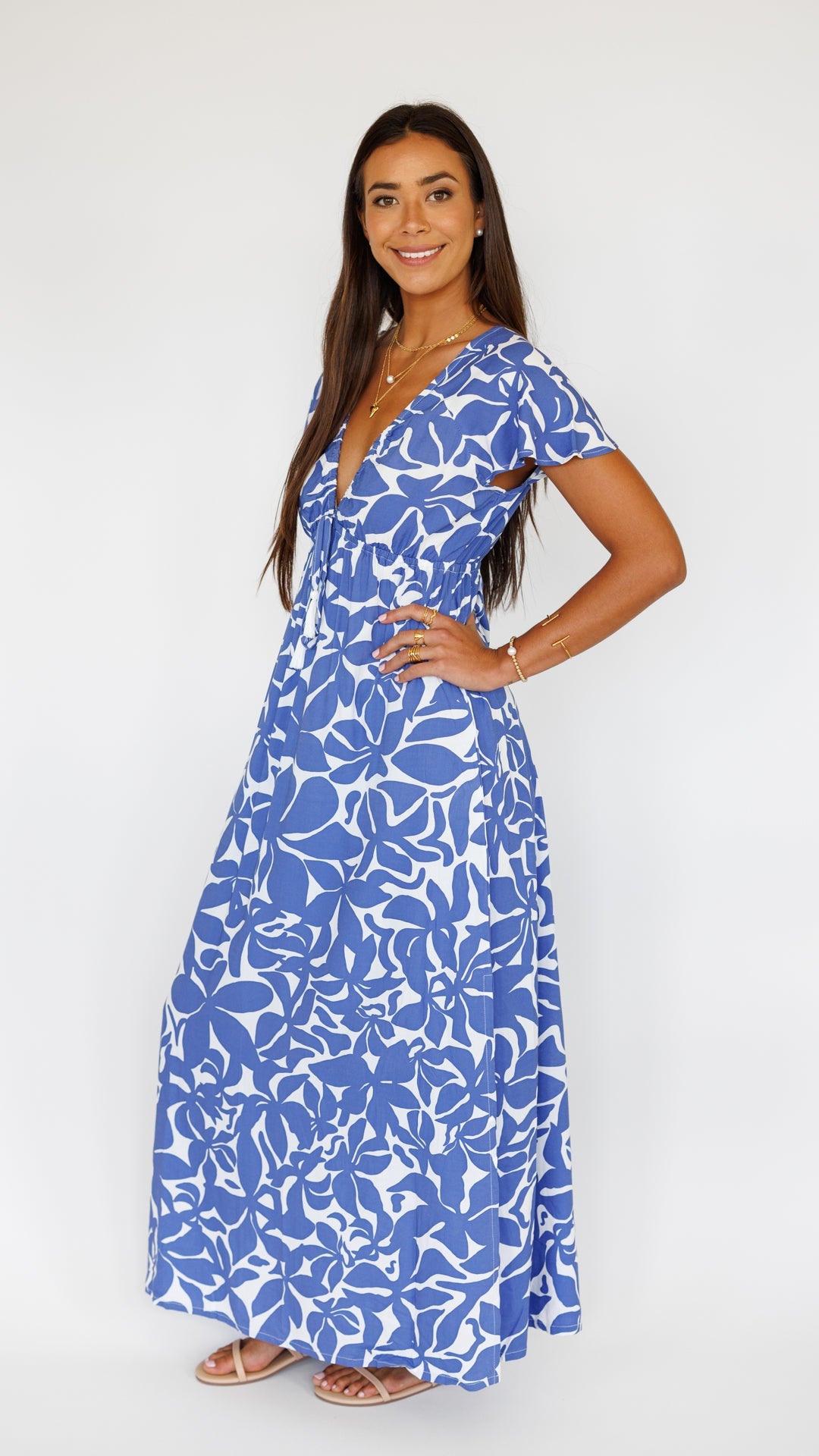 Leilani Dress / Honolulu Blu Khush Clothing