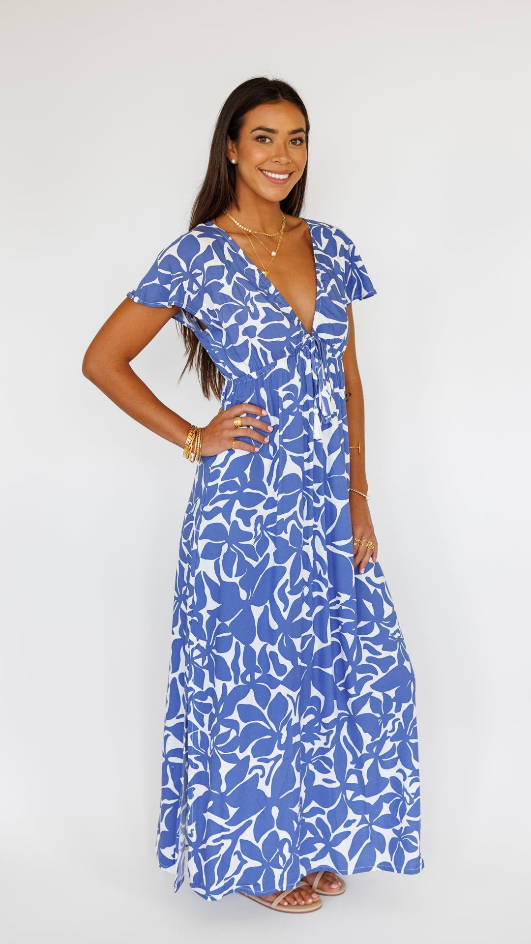 Leilani Dress / Honolulu Blu Khush Clothing