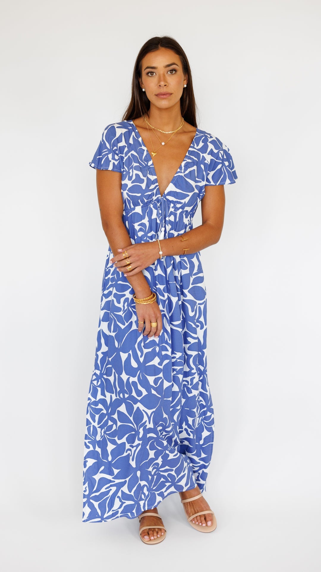 Leilani Dress / Honolulu Blu Khush Clothing