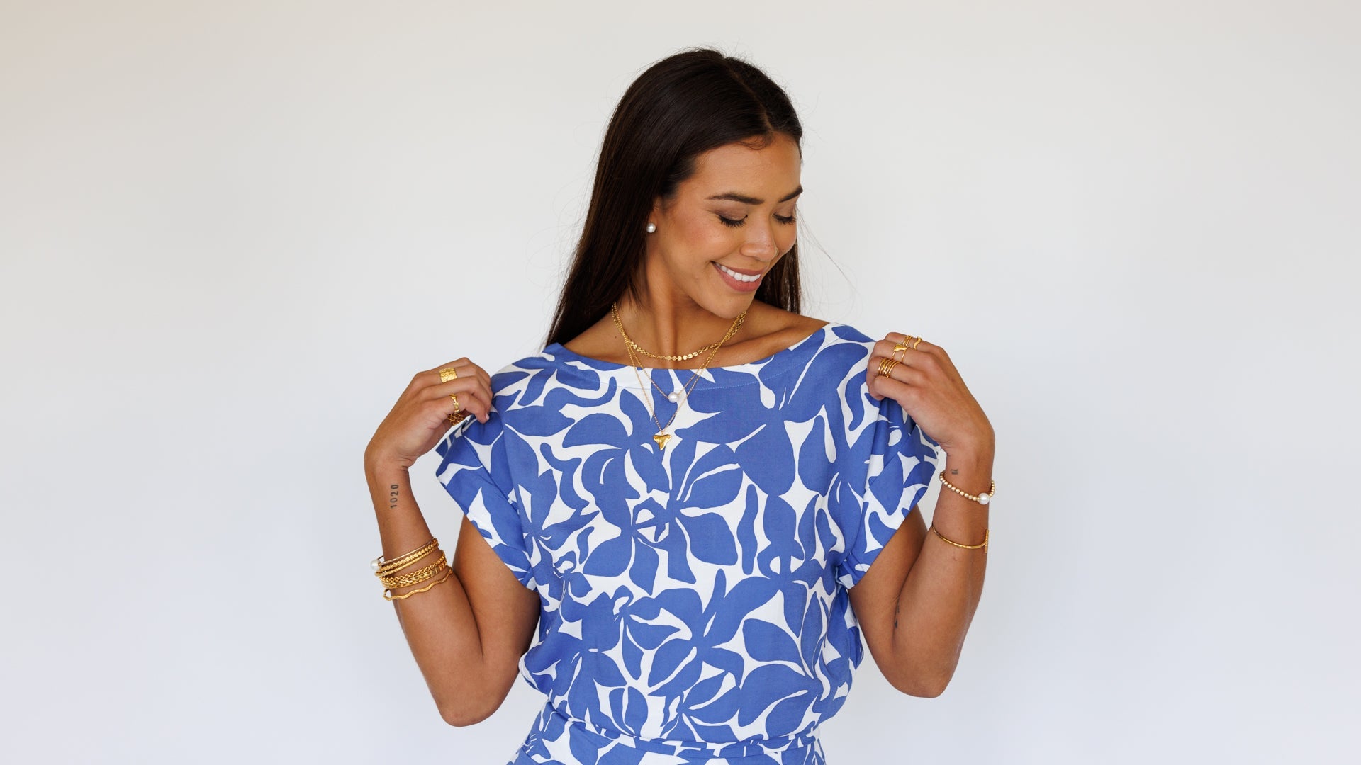 Mareva Top / Honolulu Blu Khush Clothing