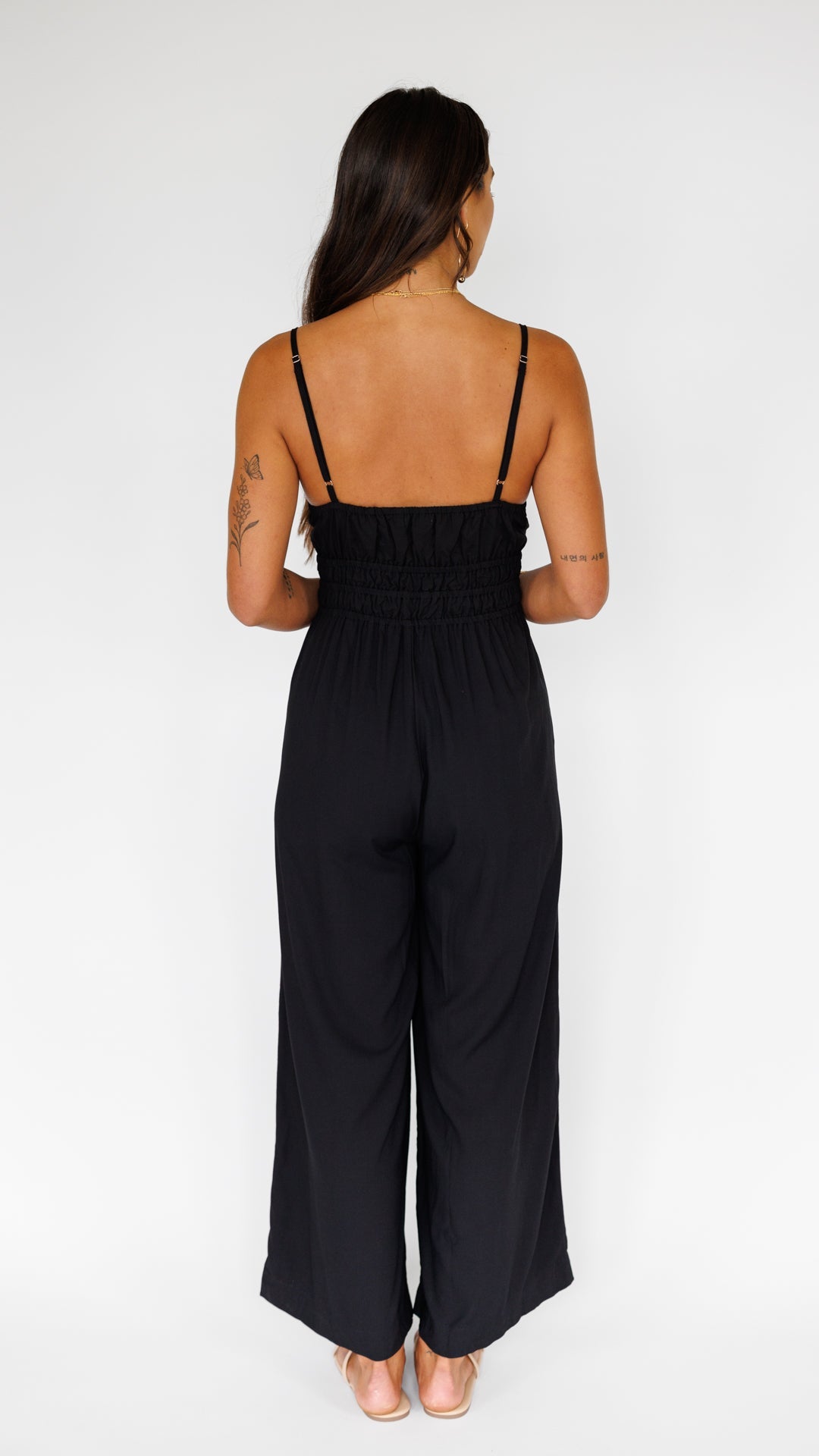 Opal Jumpsuit / Solid Black Khush Clothing