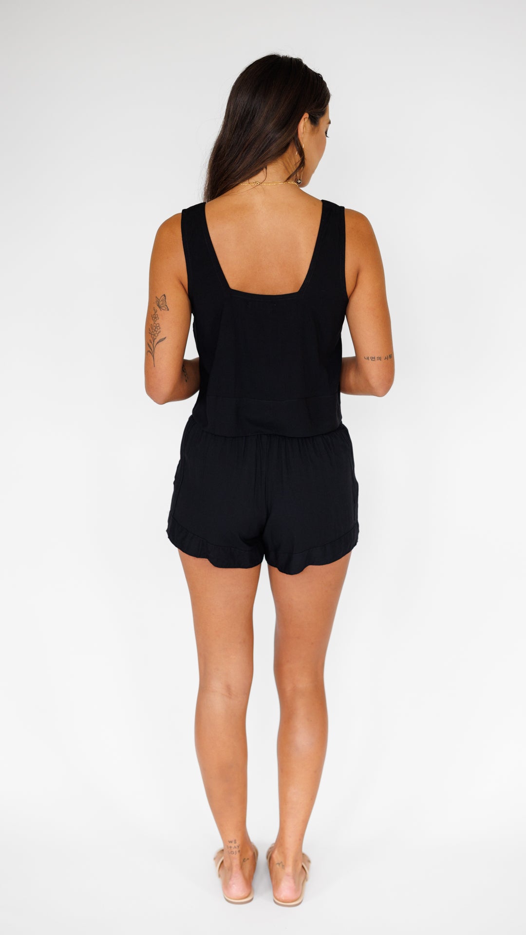 Tayla Top / Solid Black Khush Clothing