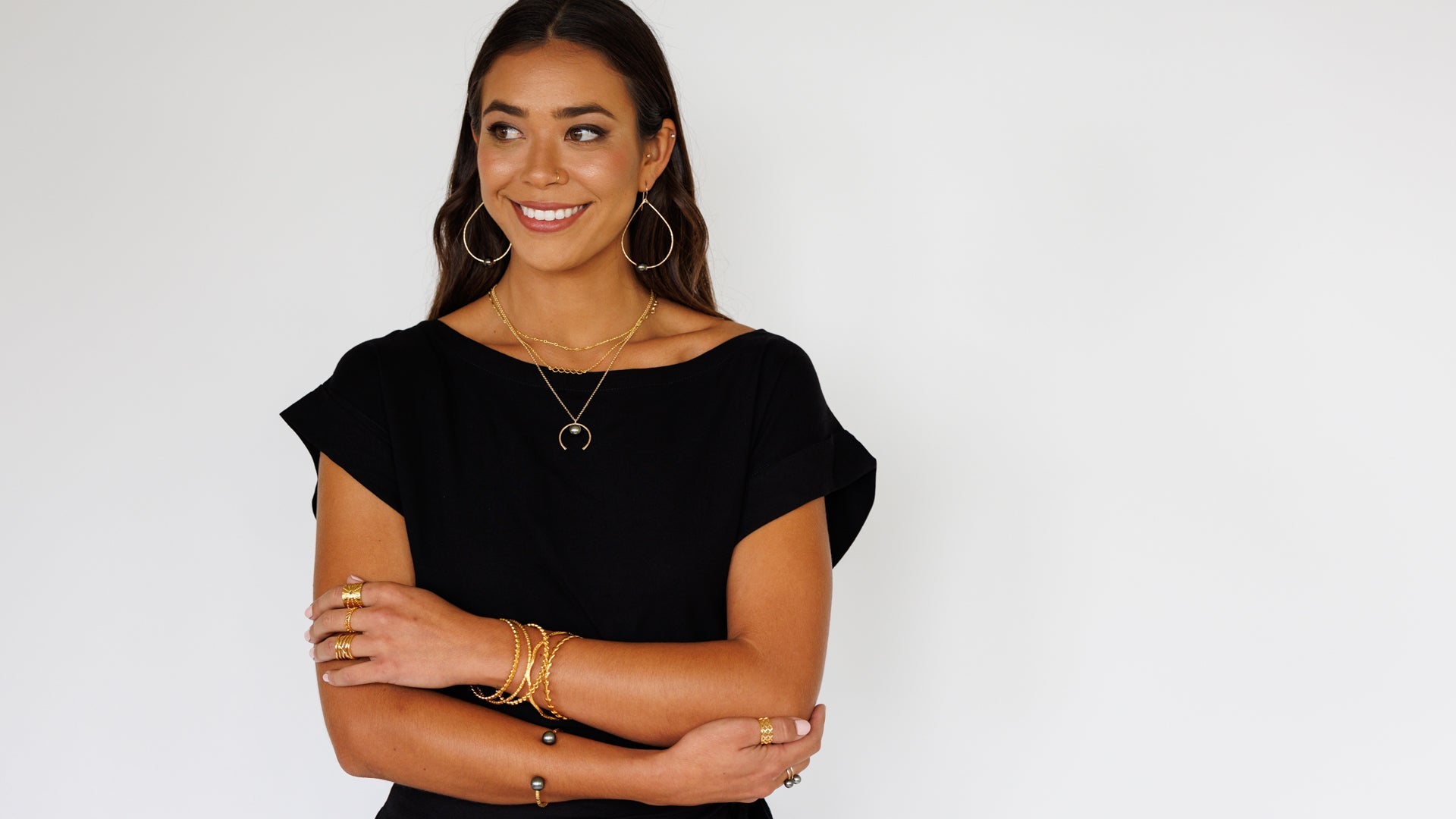 Mareva Top / Solid Black Khush Clothing