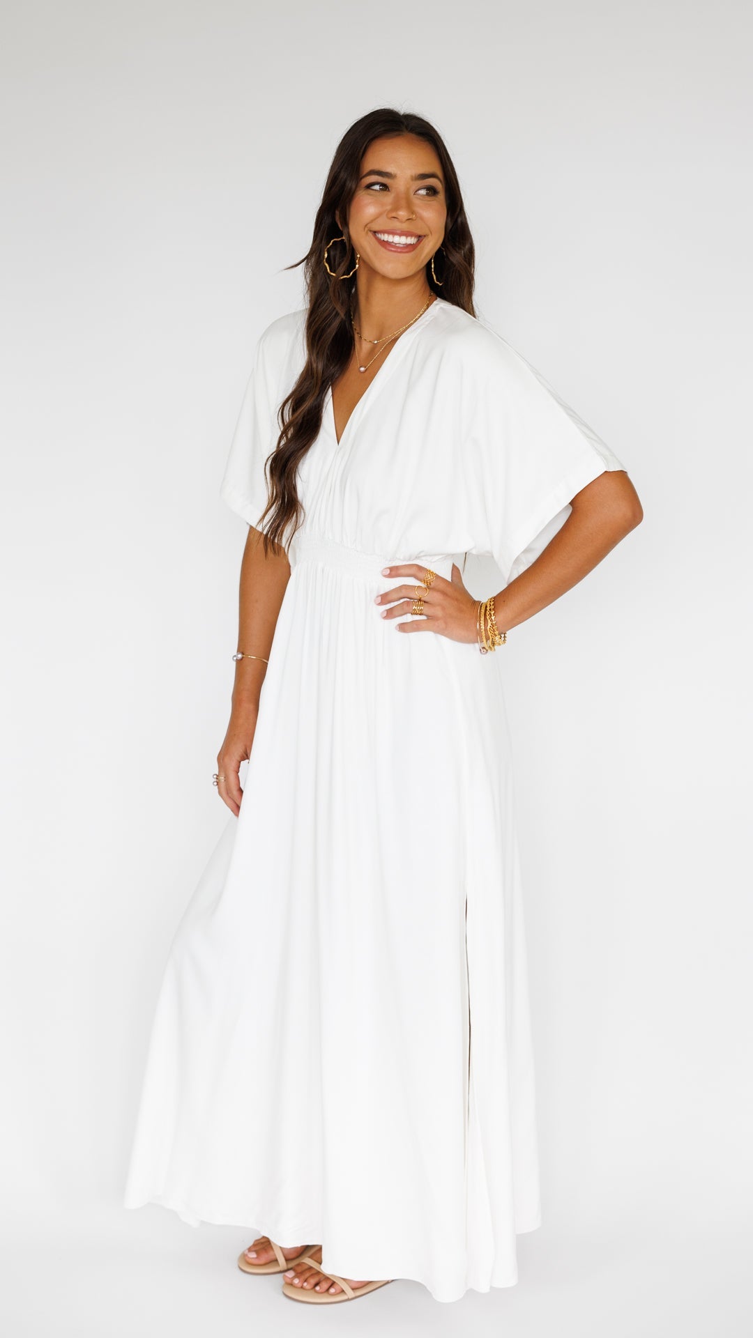 Poppy Dress / Off White Khush Clothing