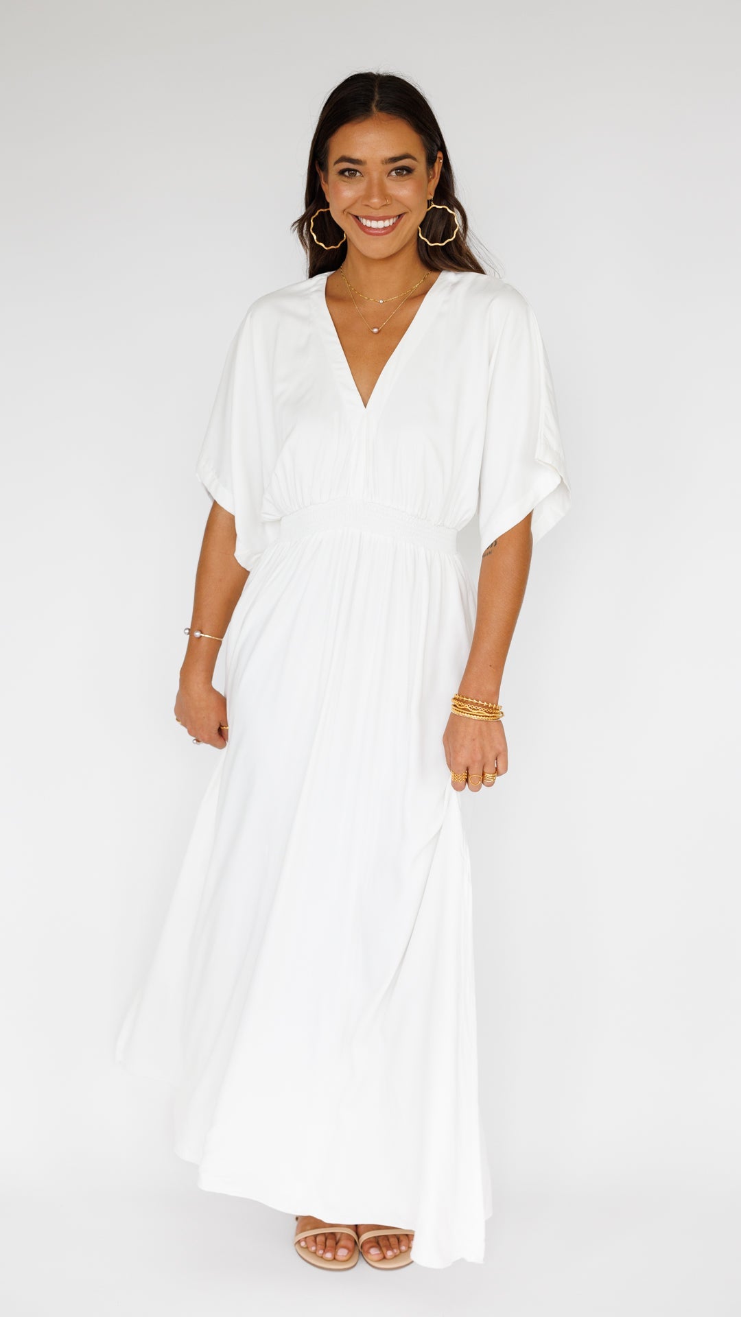 Poppy Dress / Off White Khush Clothing