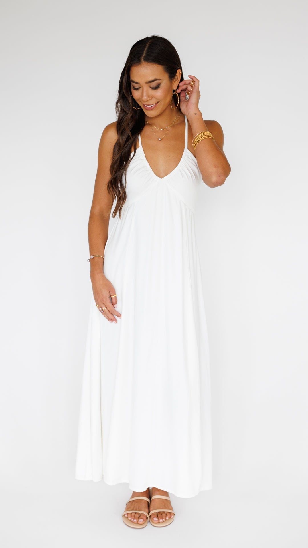 Larch Dress / Off White Khush Clothing