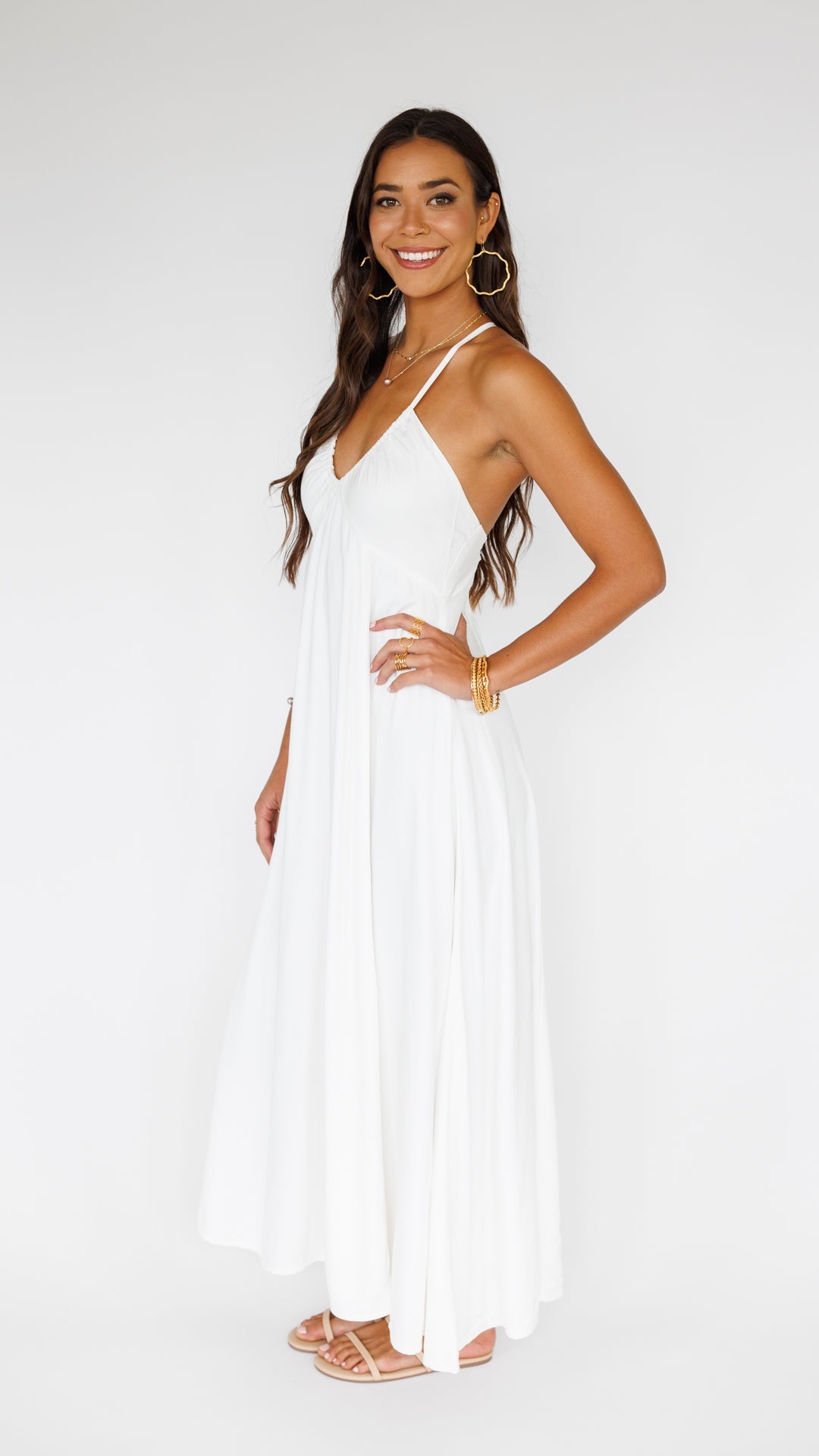 Larch Dress / Off White Khush Clothing
