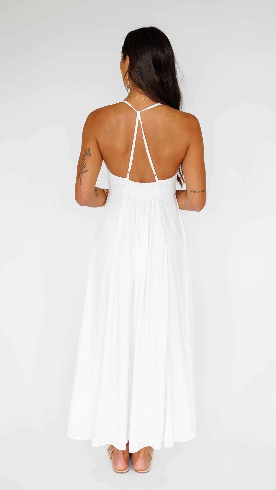 Larch Dress / Off White Khush Clothing