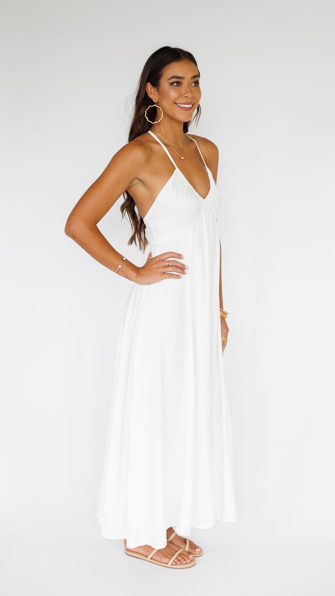 Larch Dress / Off White Khush Clothing