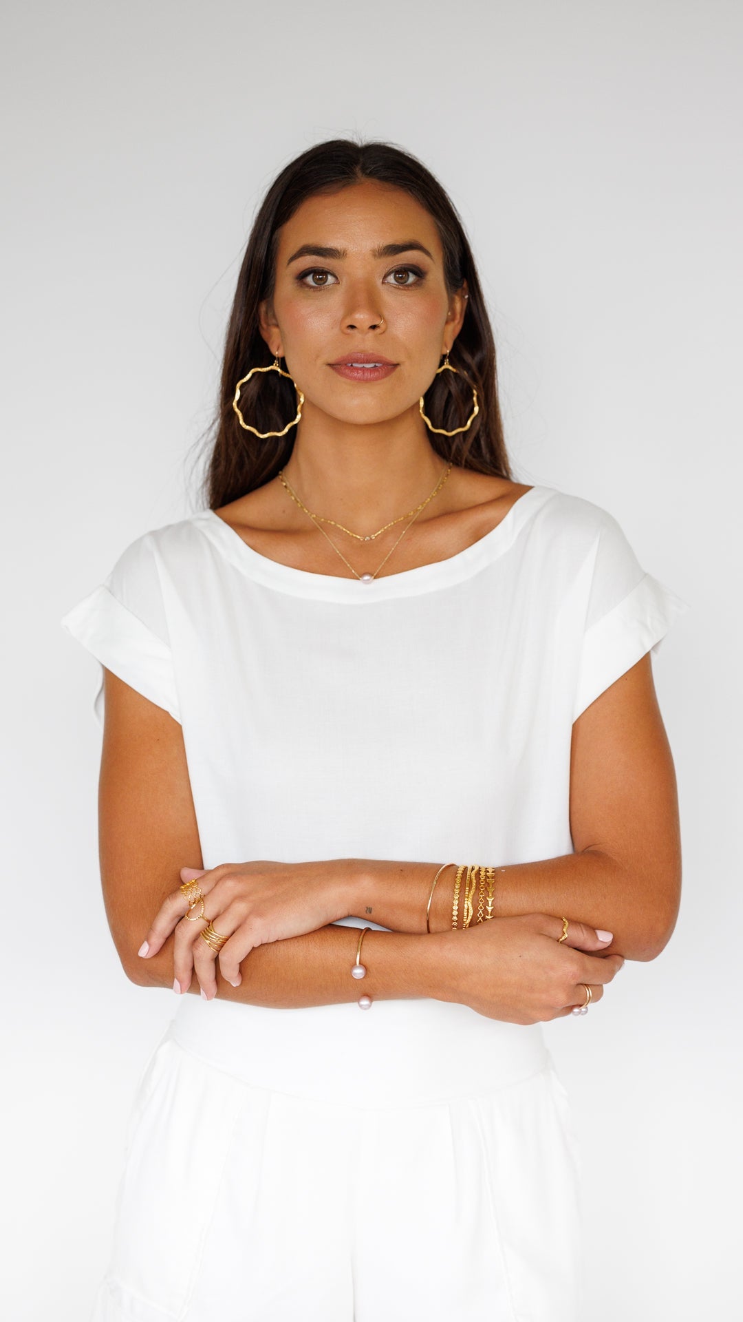 Mareva Top / Off White Khush Clothing