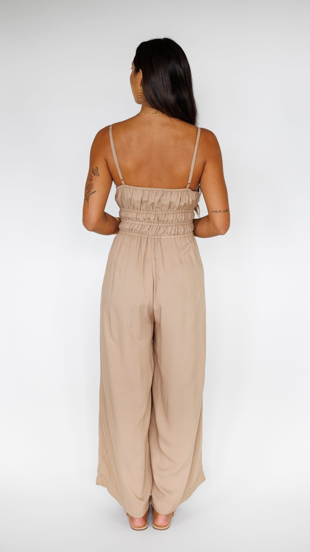Opal Jumpsuit / Latte Khush Clothing