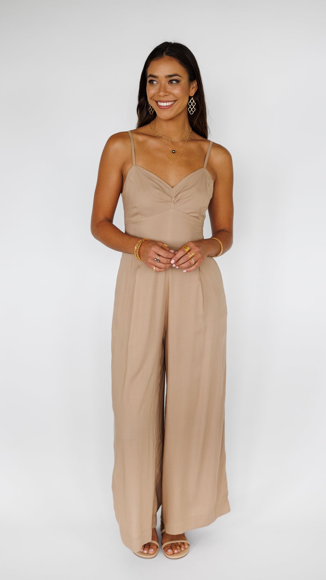 Morena Jumpsuit / Latte Khush Clothing