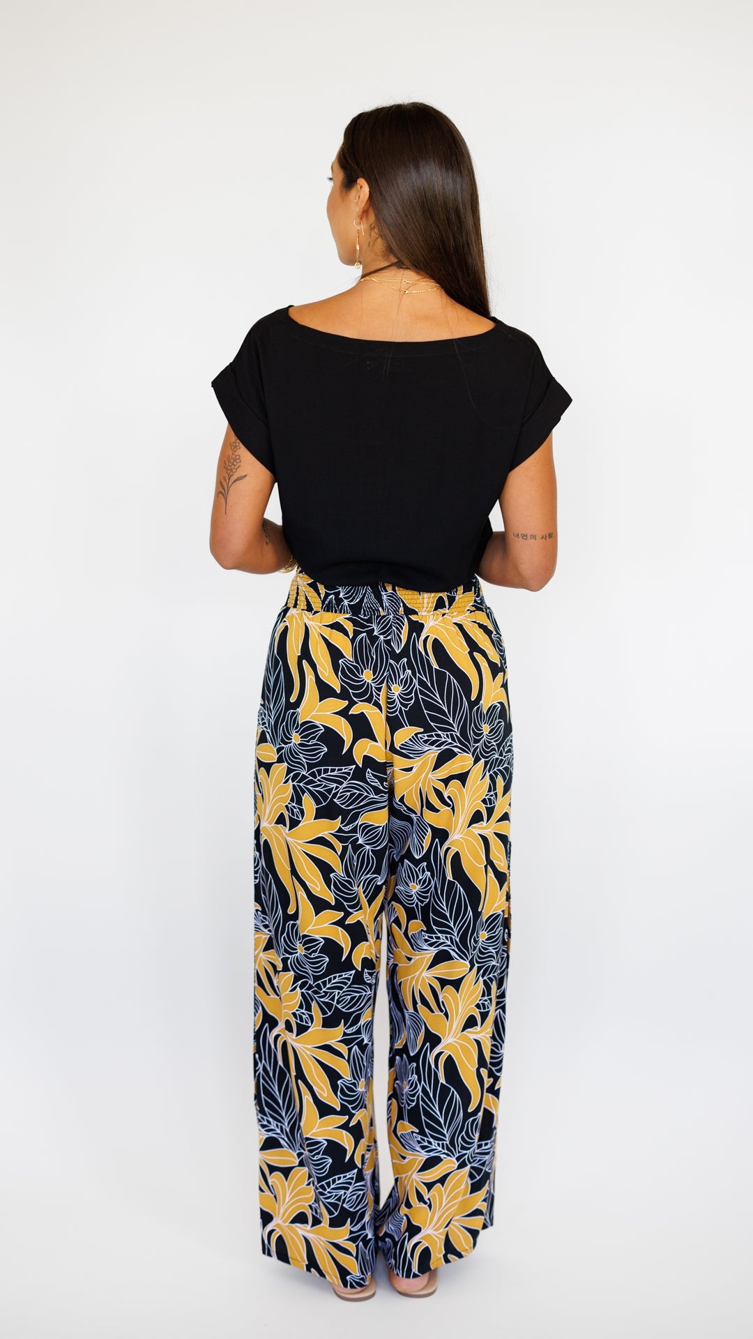Mahana Pant / Tropical Black Khush Clothing
