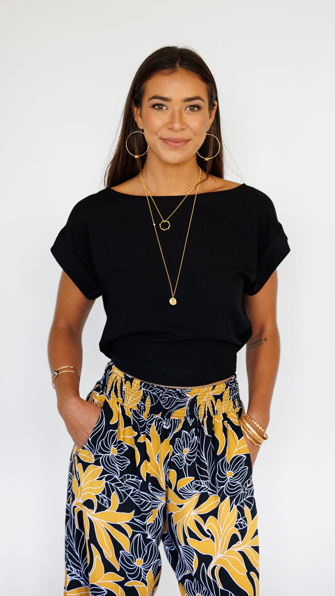 Mahana Pant / Tropical Black Khush Clothing