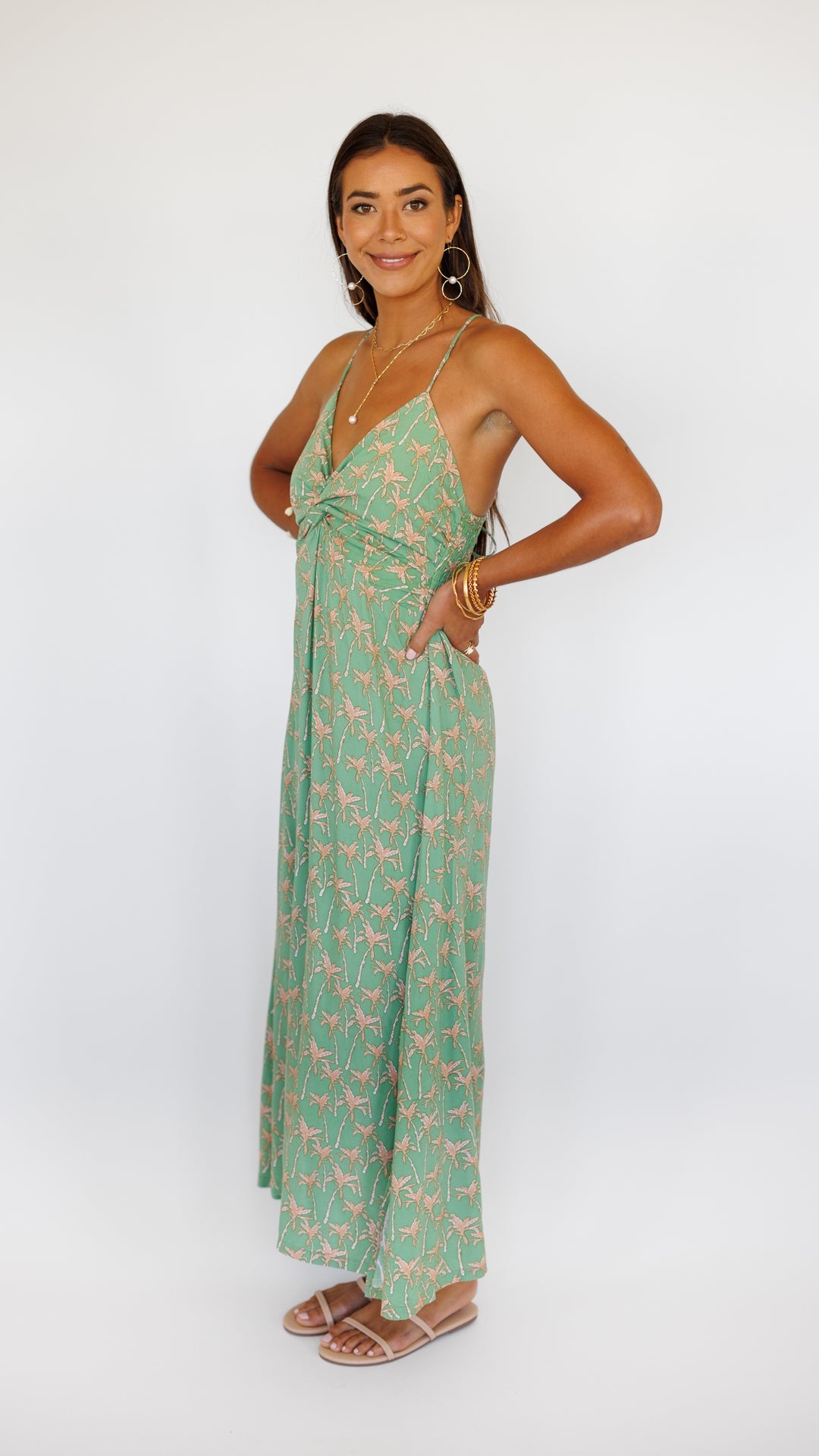 Lorena Dress / Palm Peppermint Khush Clothing