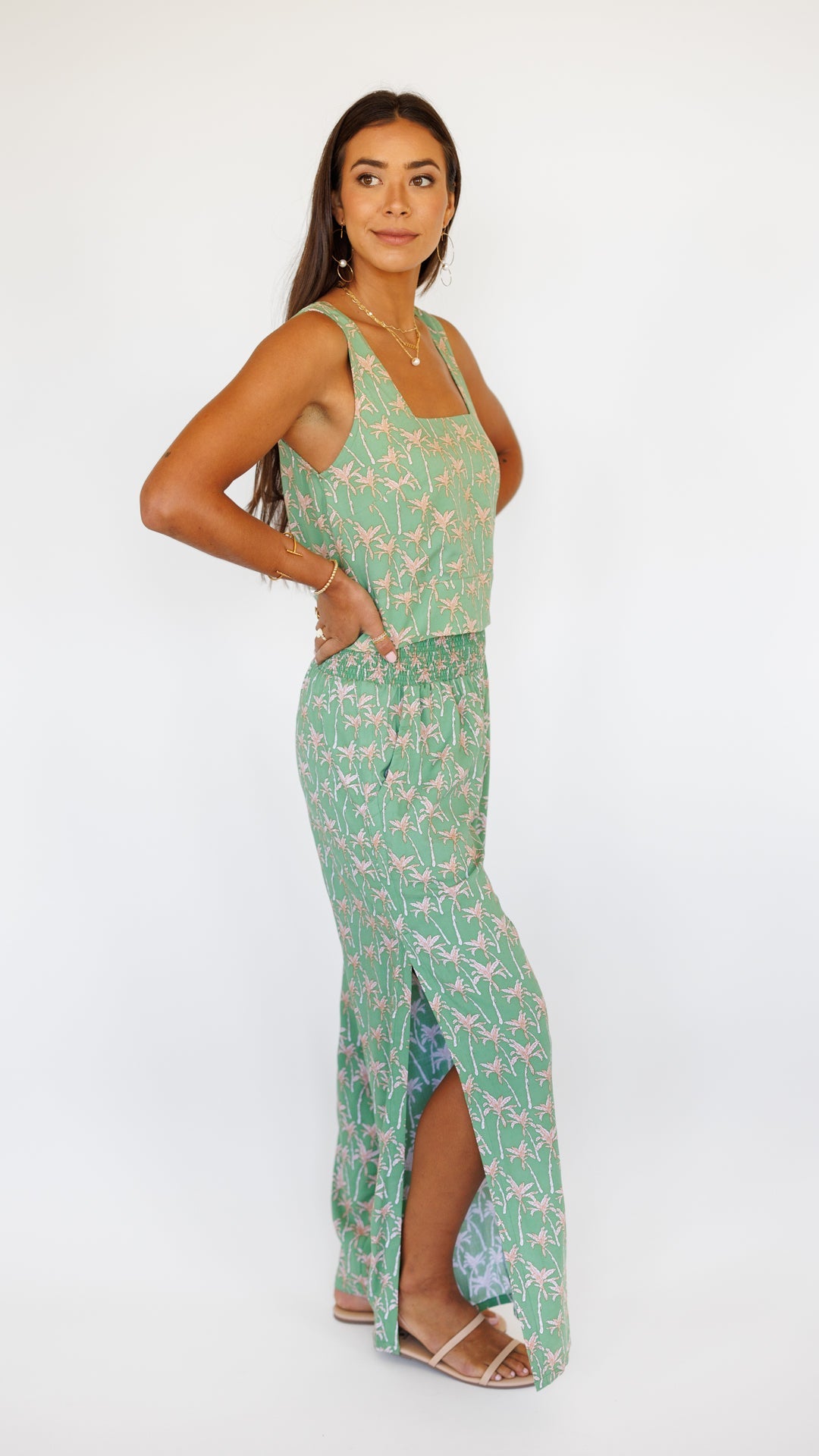 Tayla Top / Palm Peppermint Khush Clothing