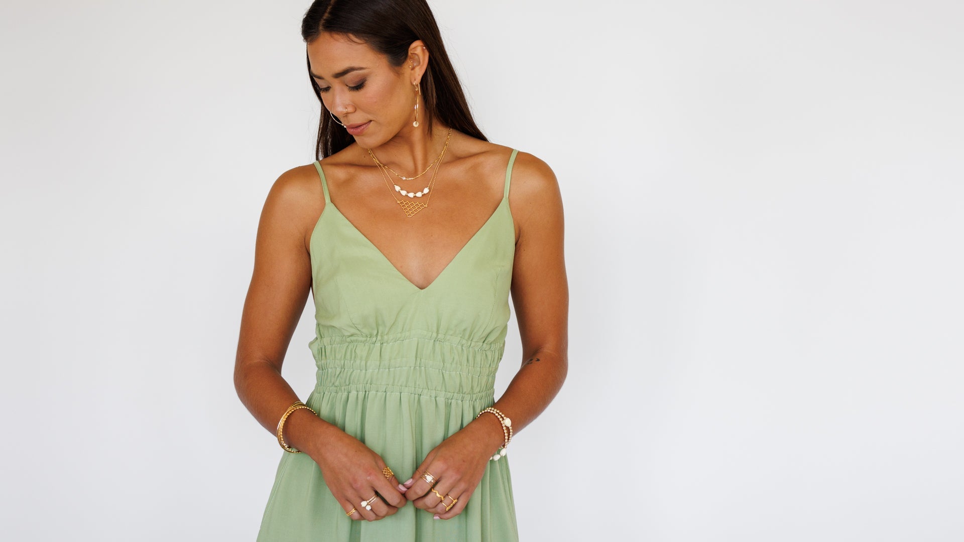 Amor Dress / Leaf Green Khush Clothing