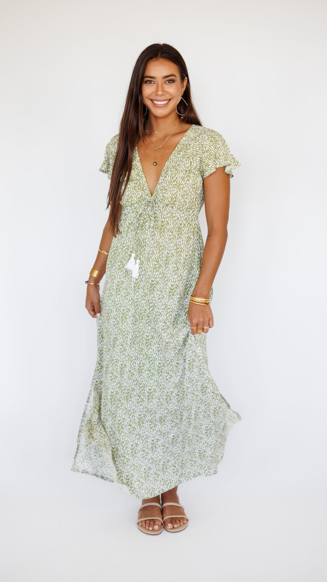 Leilani Dress / Mamba Moss Khush Clothing