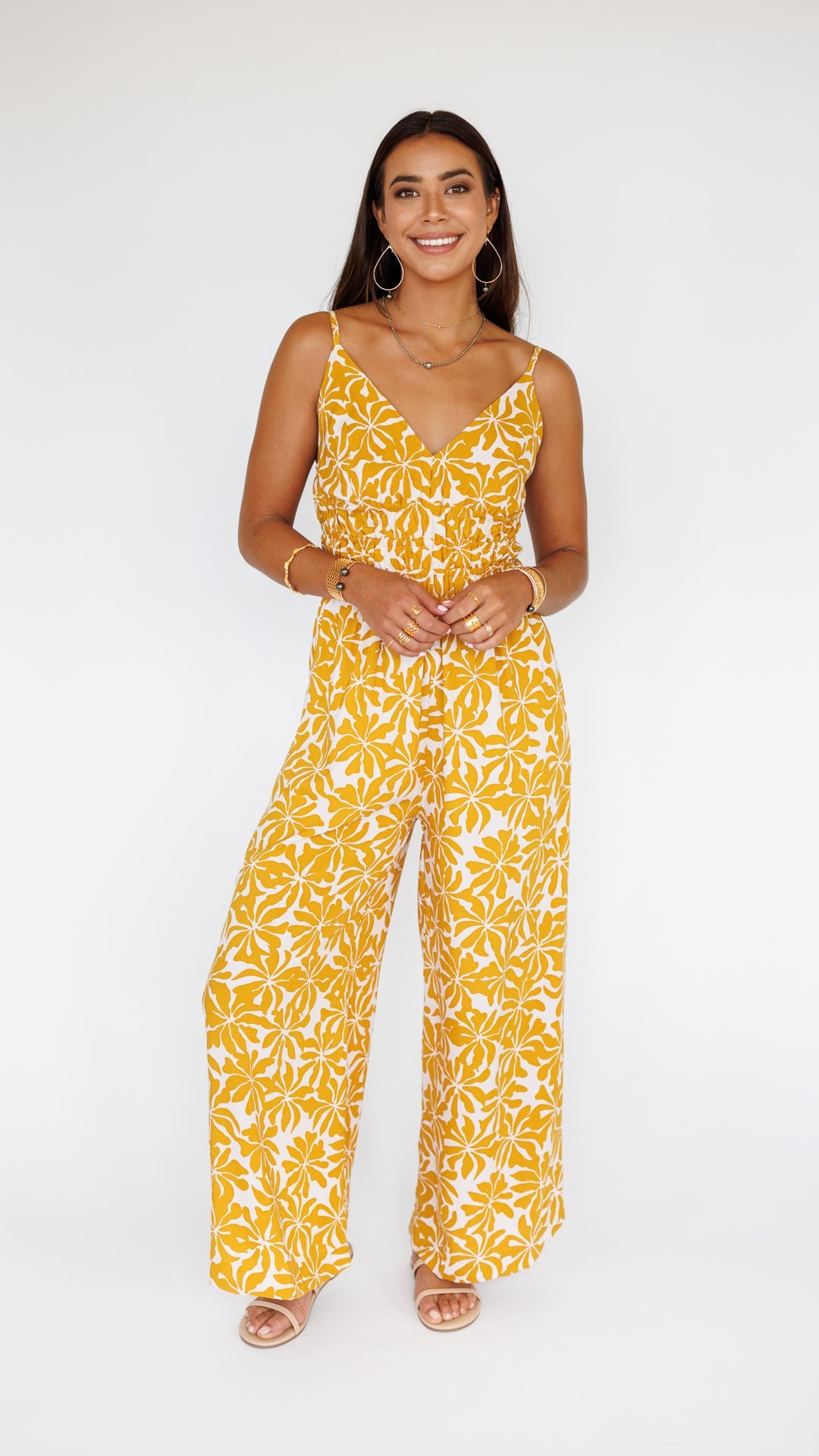 Opal Jumpsuit / Aloha Sunset Khush Clothing