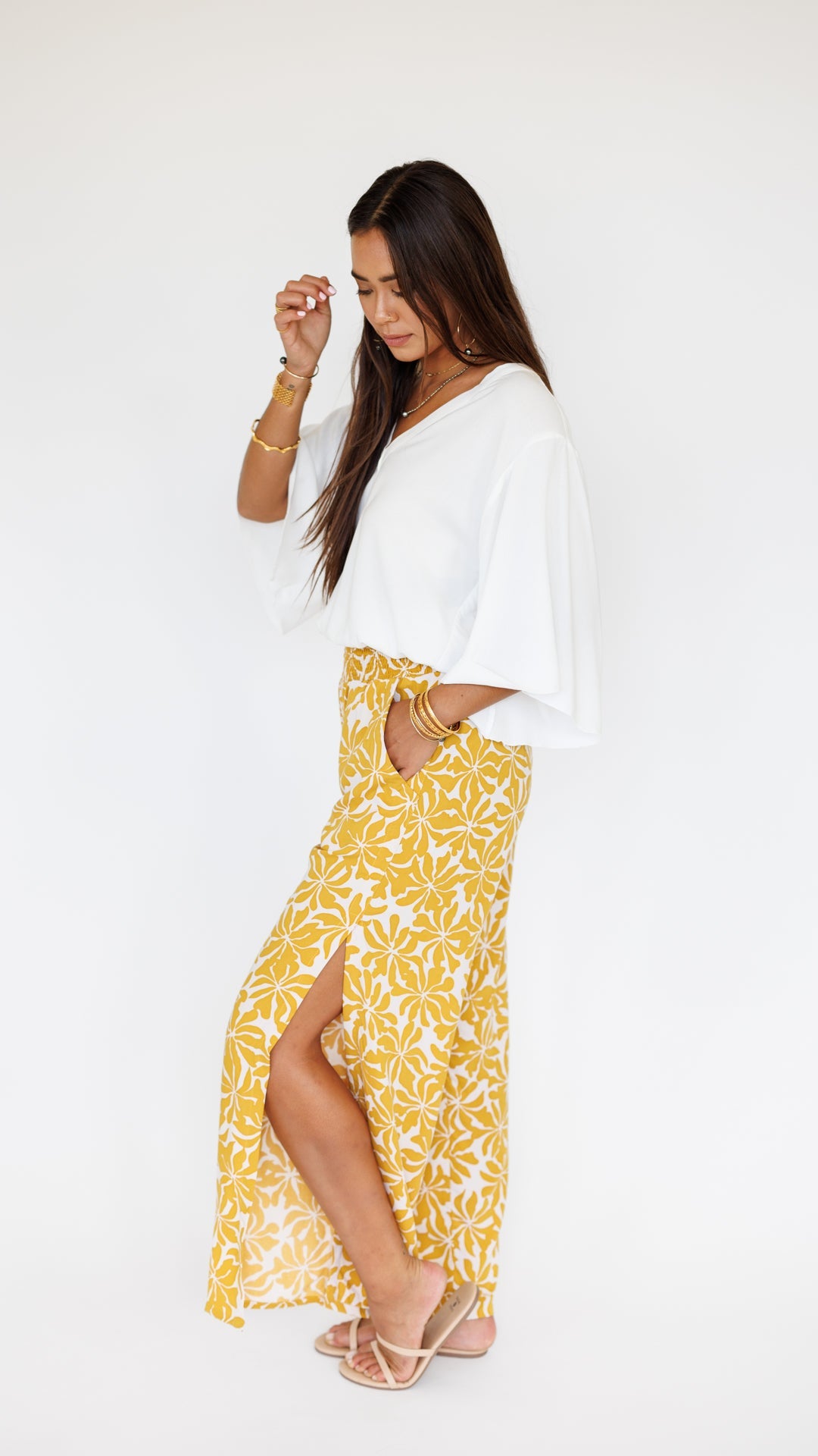 Kiely Top / Off White Khush Clothing