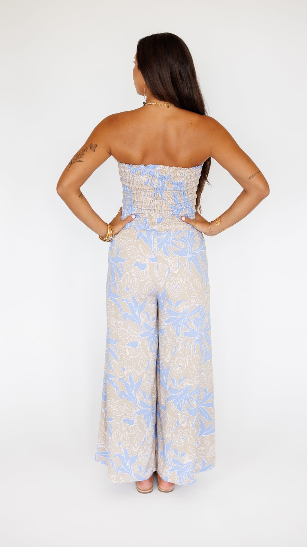 Lawai Jumpsuit / Tropical Sky Khush Clothing
