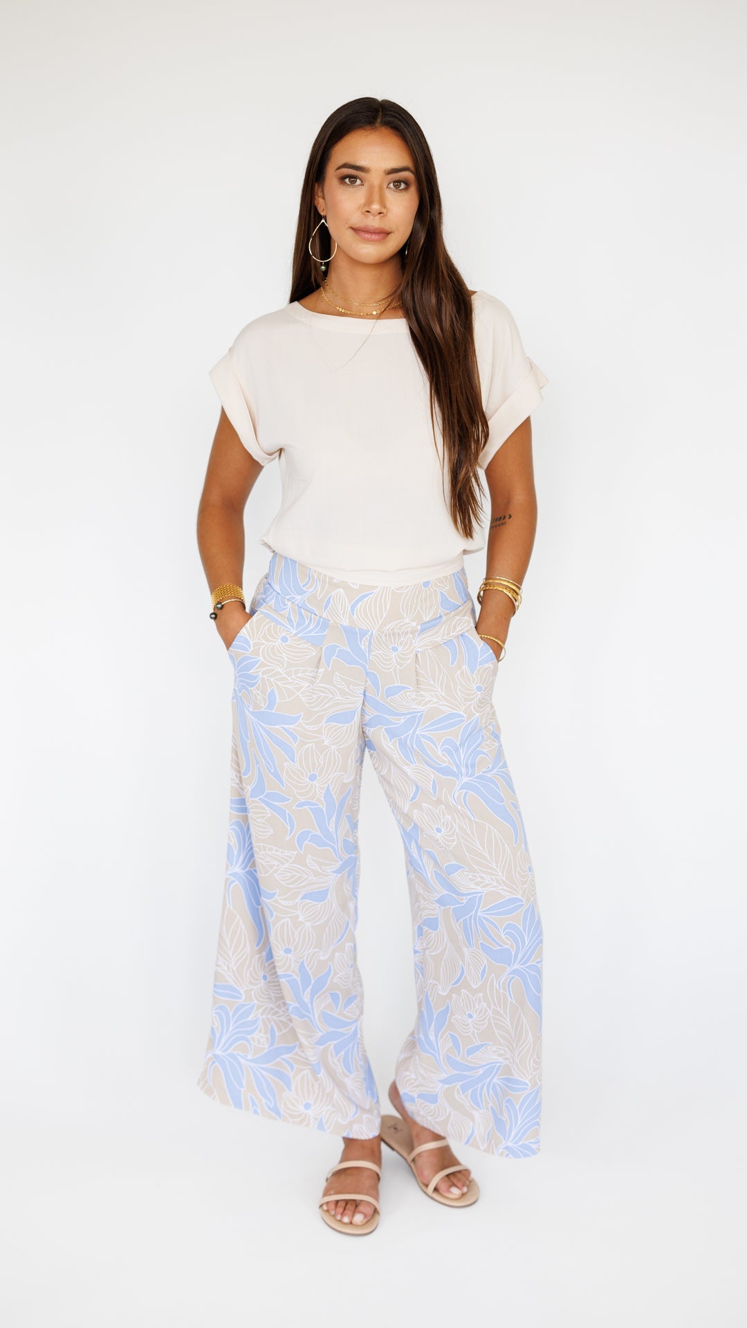 Johanna Pant / Tropical Sky Khush Clothing