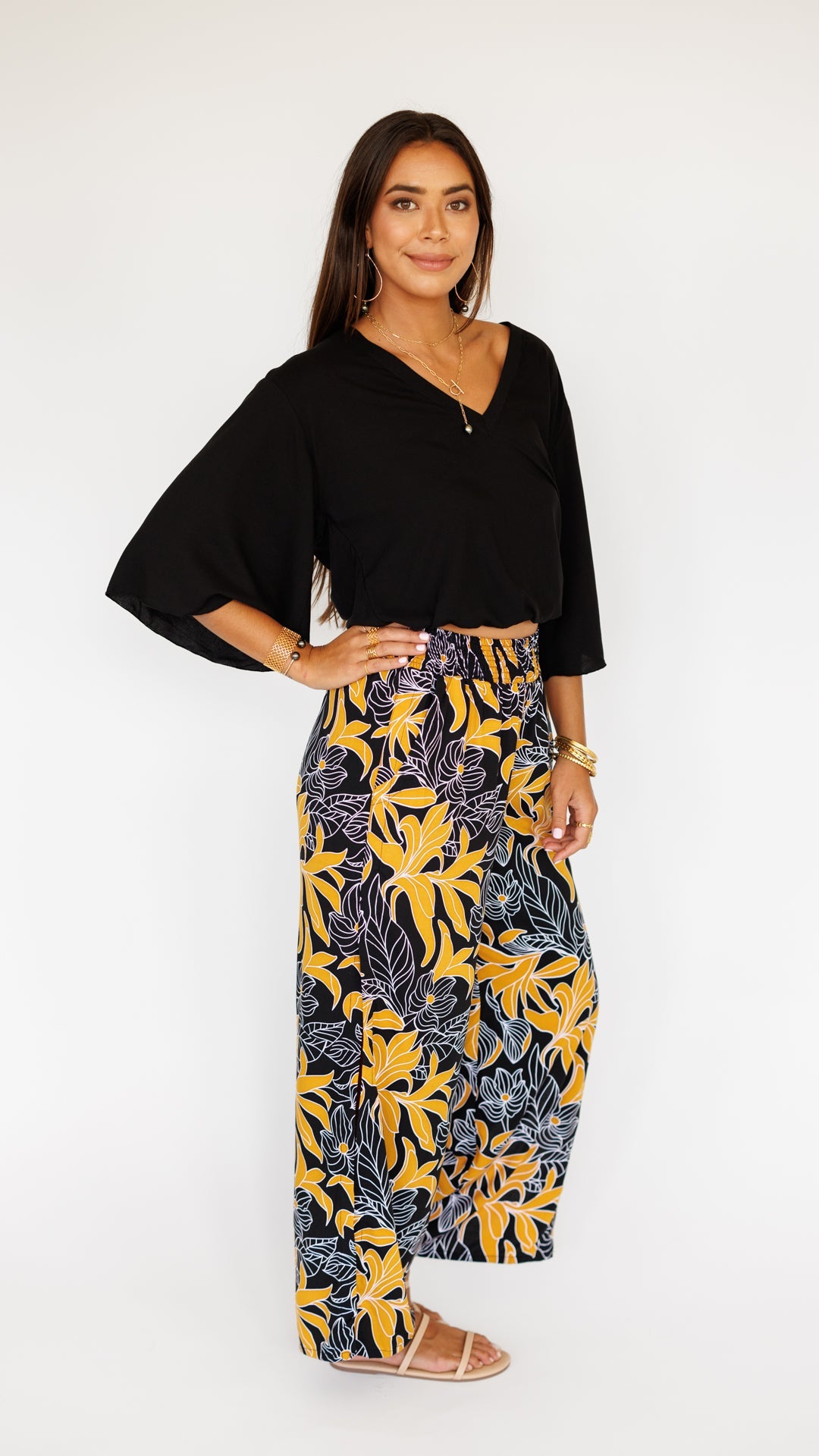 Kiely Top / Solid Black Khush Clothing