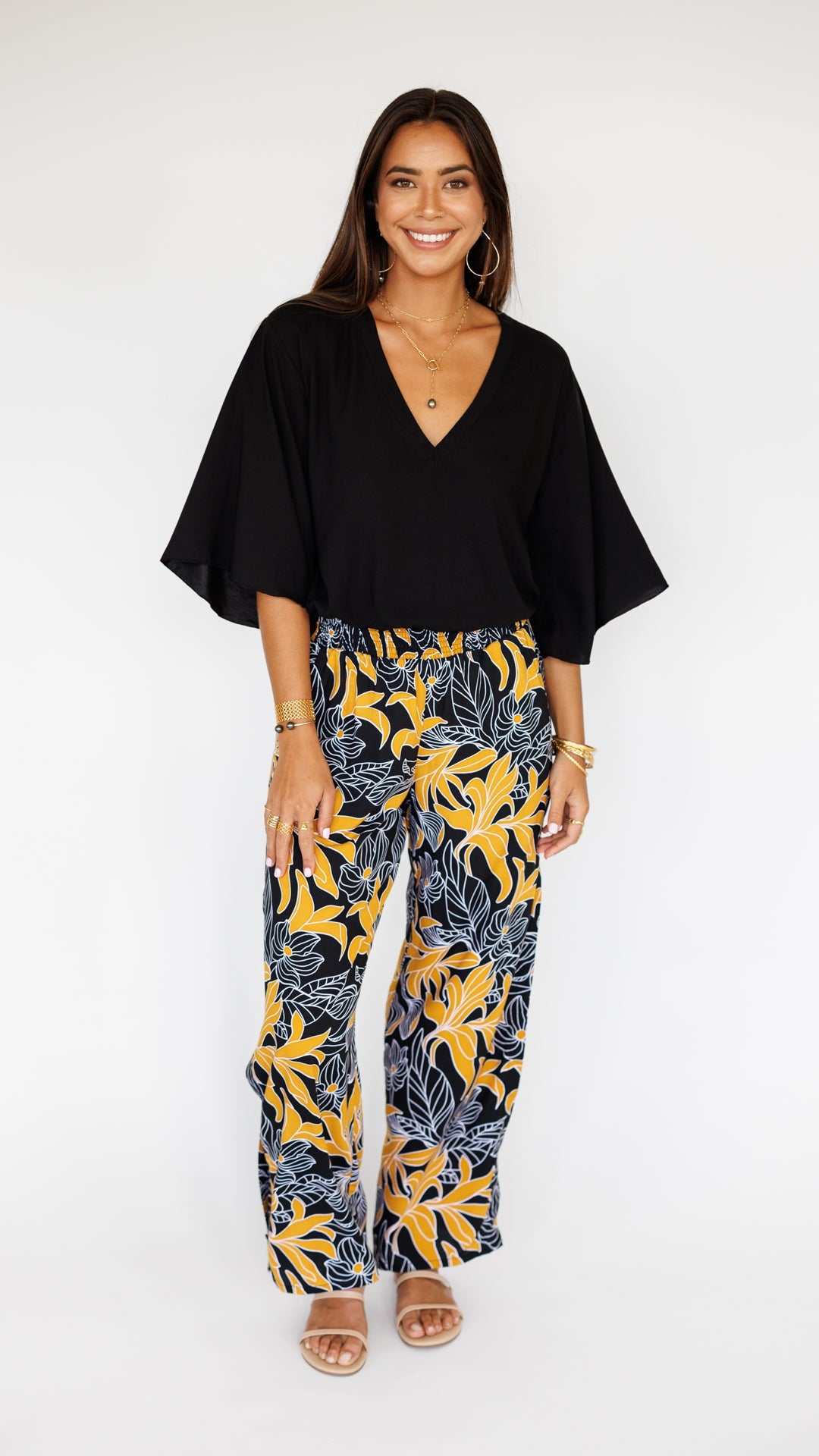 Kiely Top / Solid Black Khush Clothing