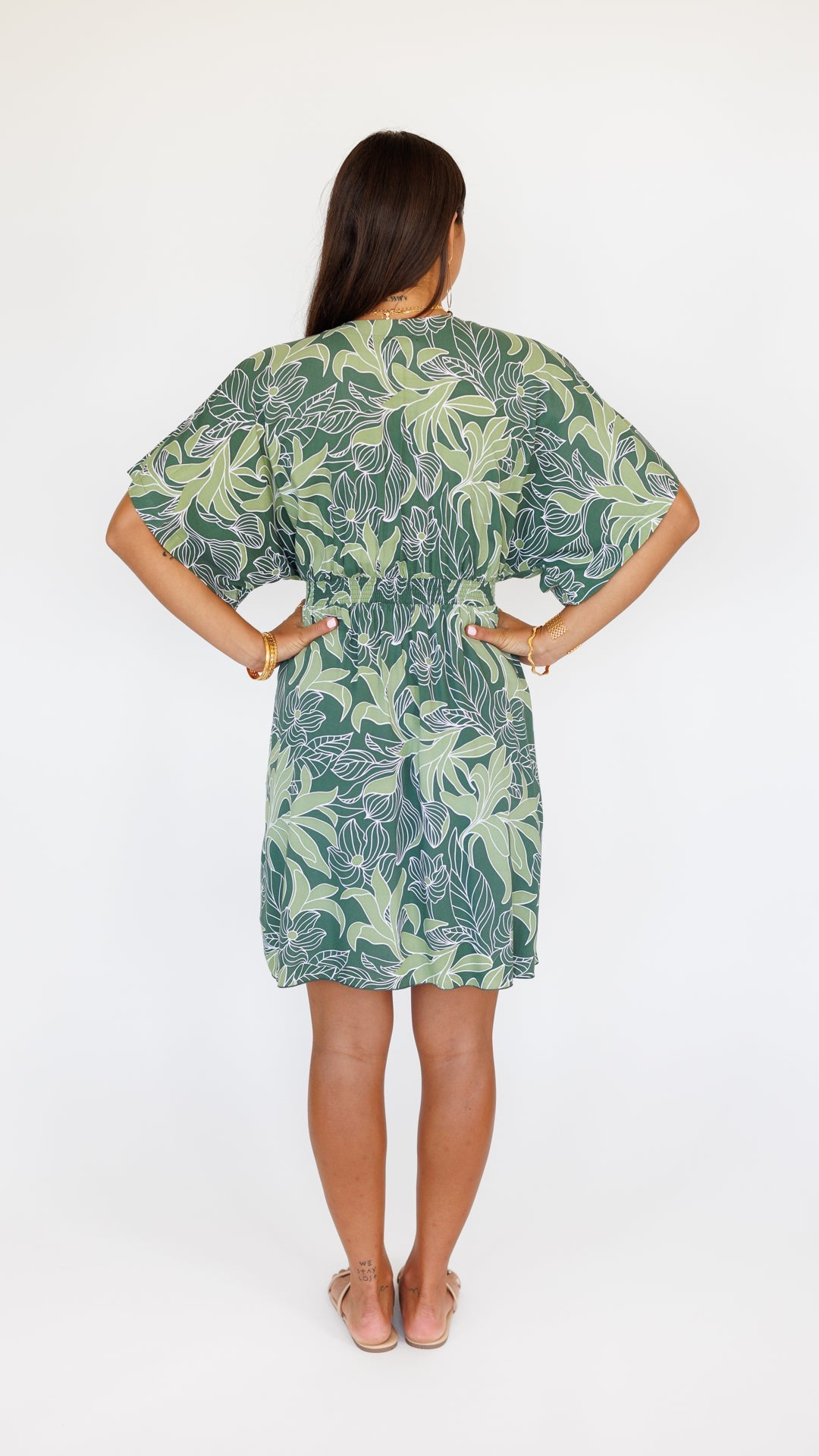 Flynn Dress / Tropical Green Khush Clothing