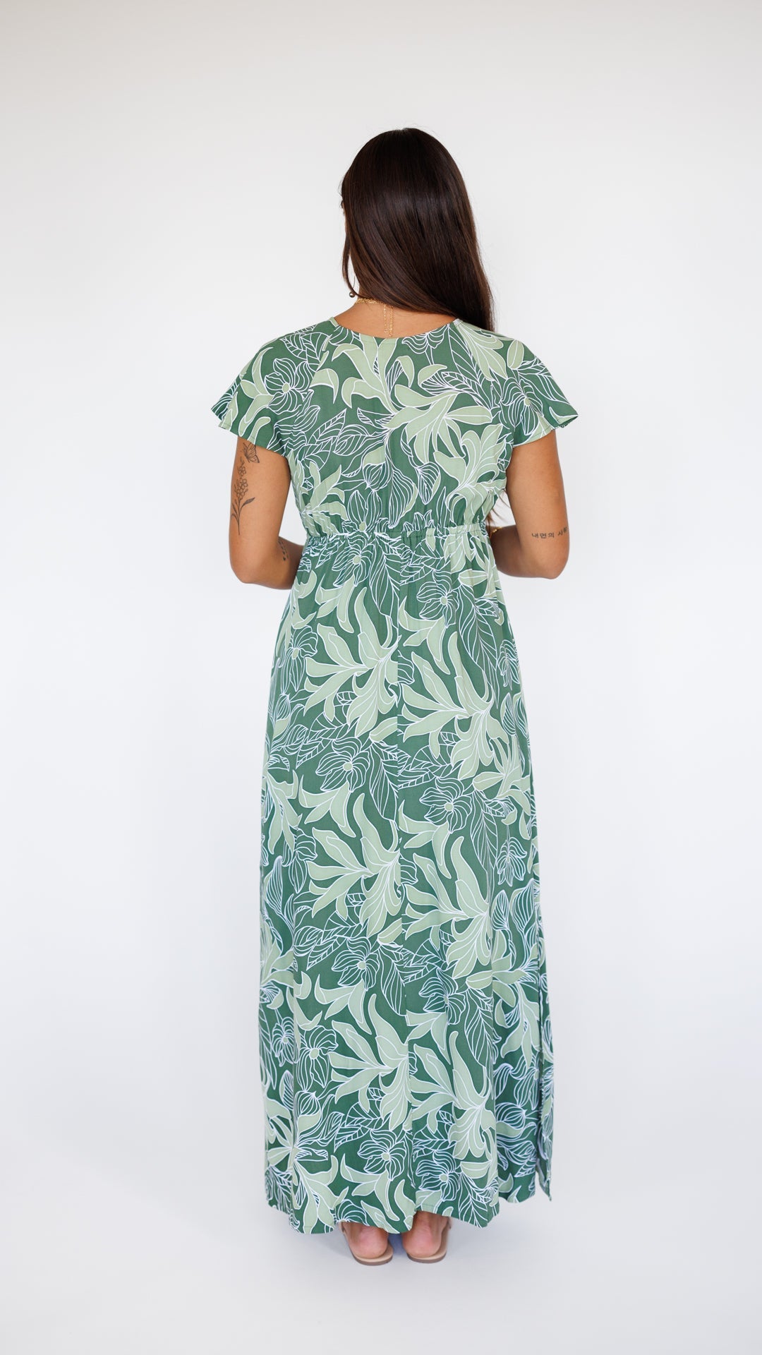 Leilani Dress / Tropical Green Khush Clothing