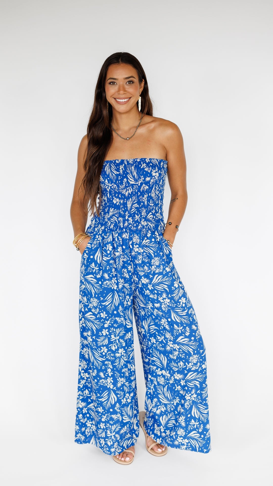 Lawai Jumpsuit / Hula Sapphire Khush Clothing