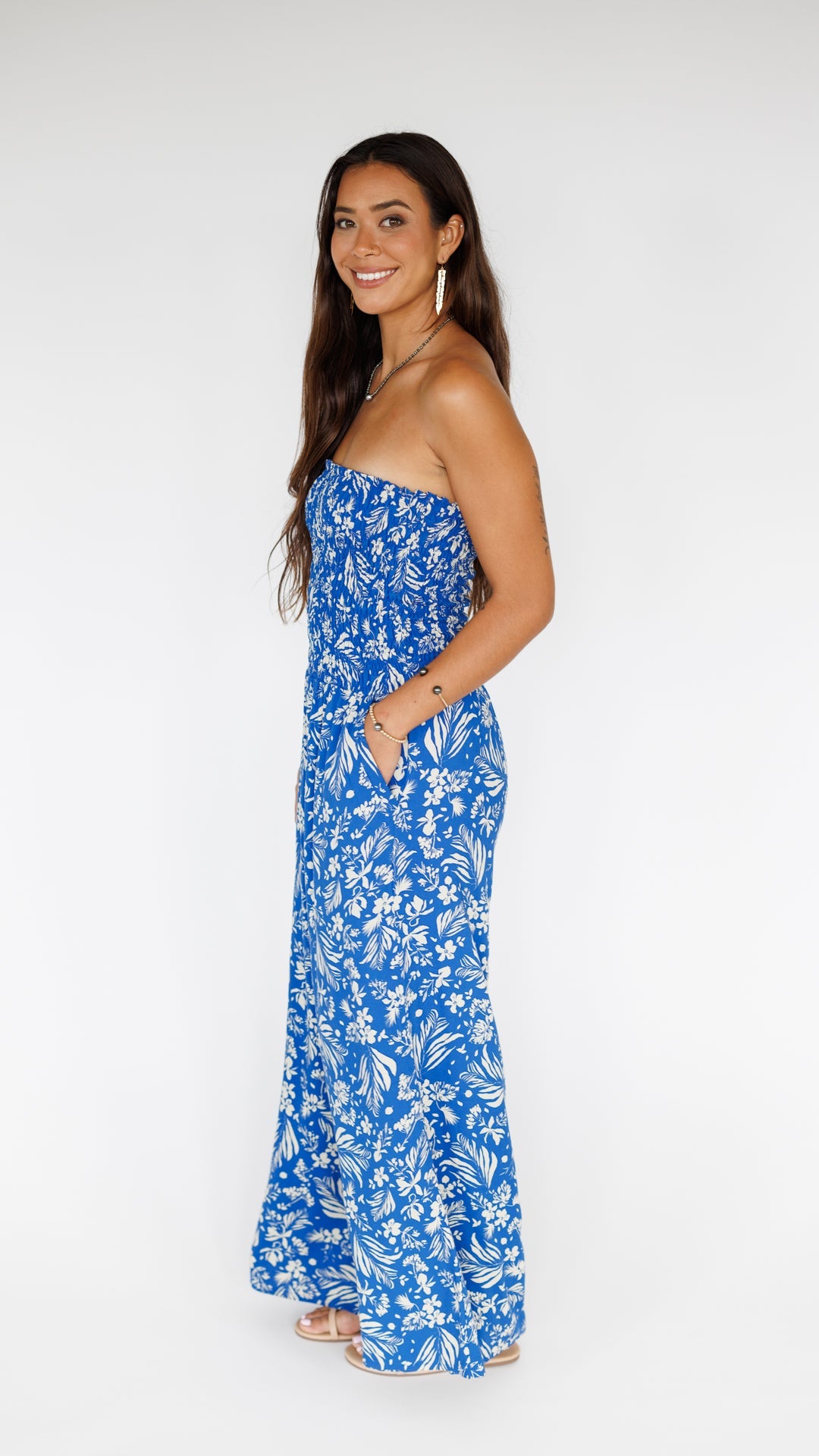 Lawai Jumpsuit / Hula Sapphire Khush Clothing