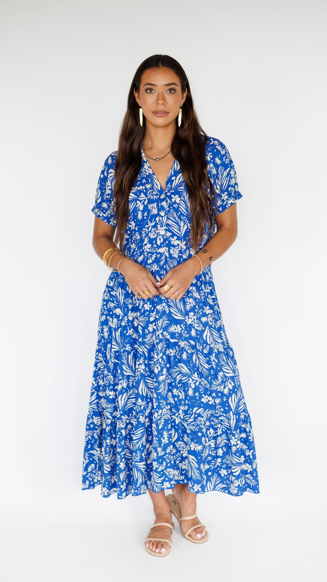 Stella Dress / Hula Sapphire Khush Clothing