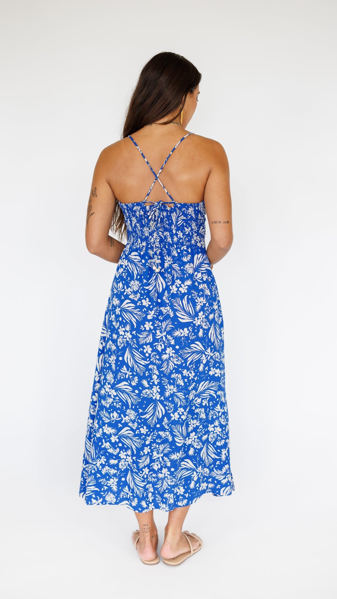 Lorena Dress / Hula Sapphire Khush Clothing