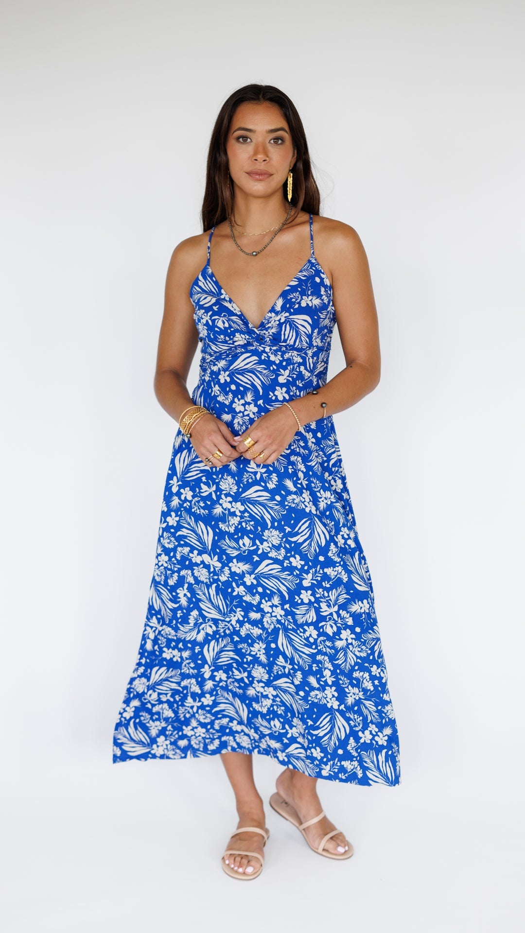 Lorena Dress / Hula Sapphire Khush Clothing