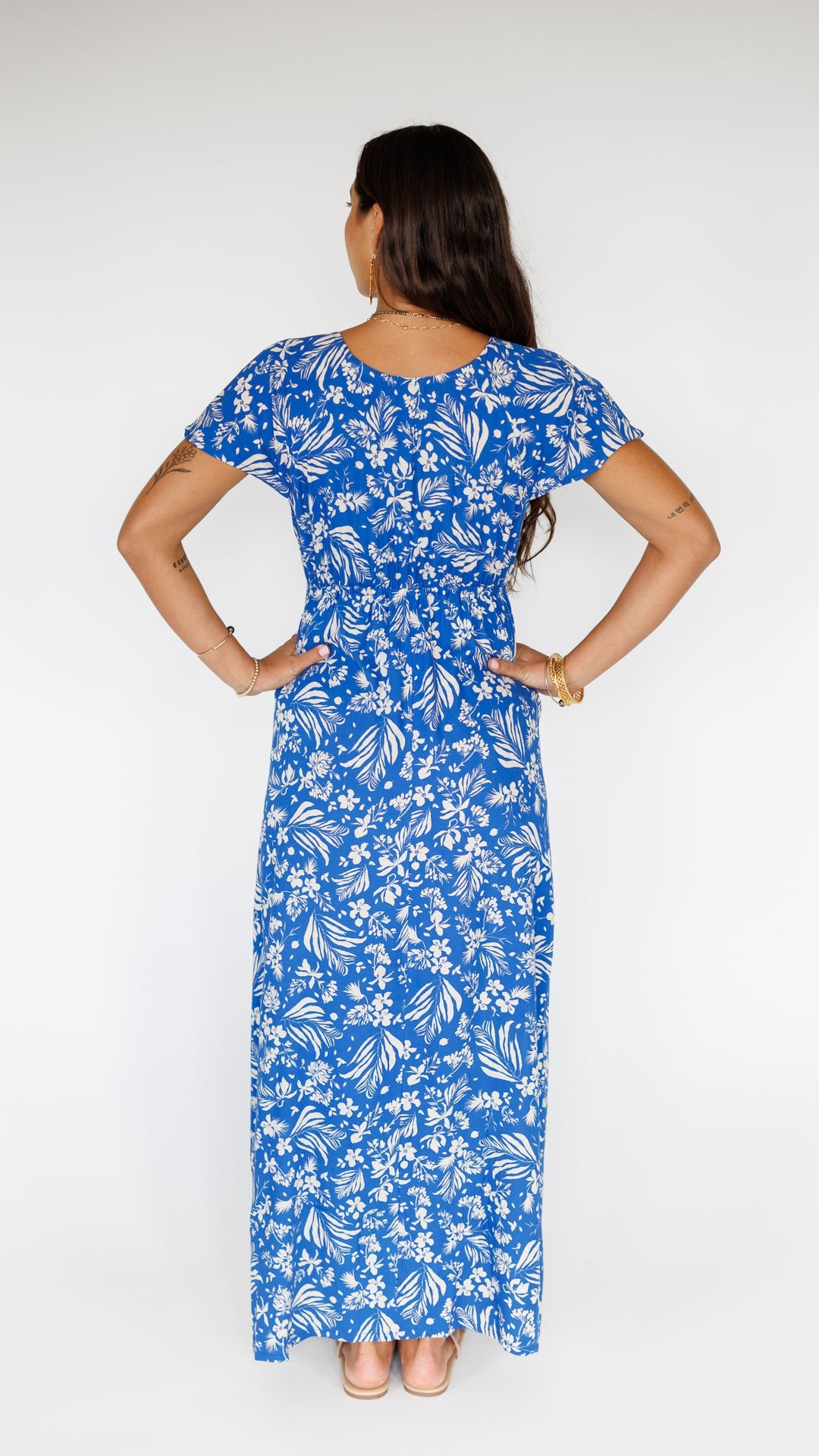 Leilani Dress / Hula Sapphire Khush Clothing
