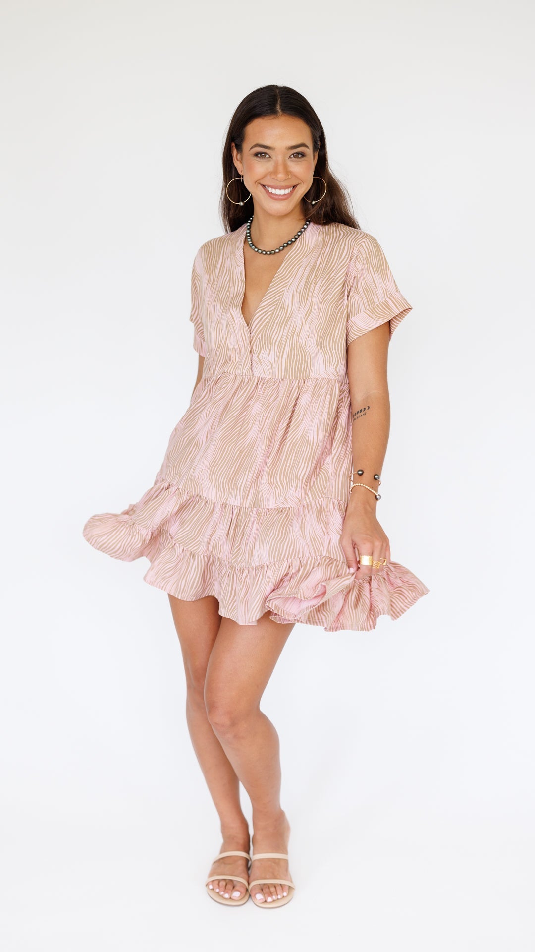 Heinui Dress / Wavy Blush Khush Clothing