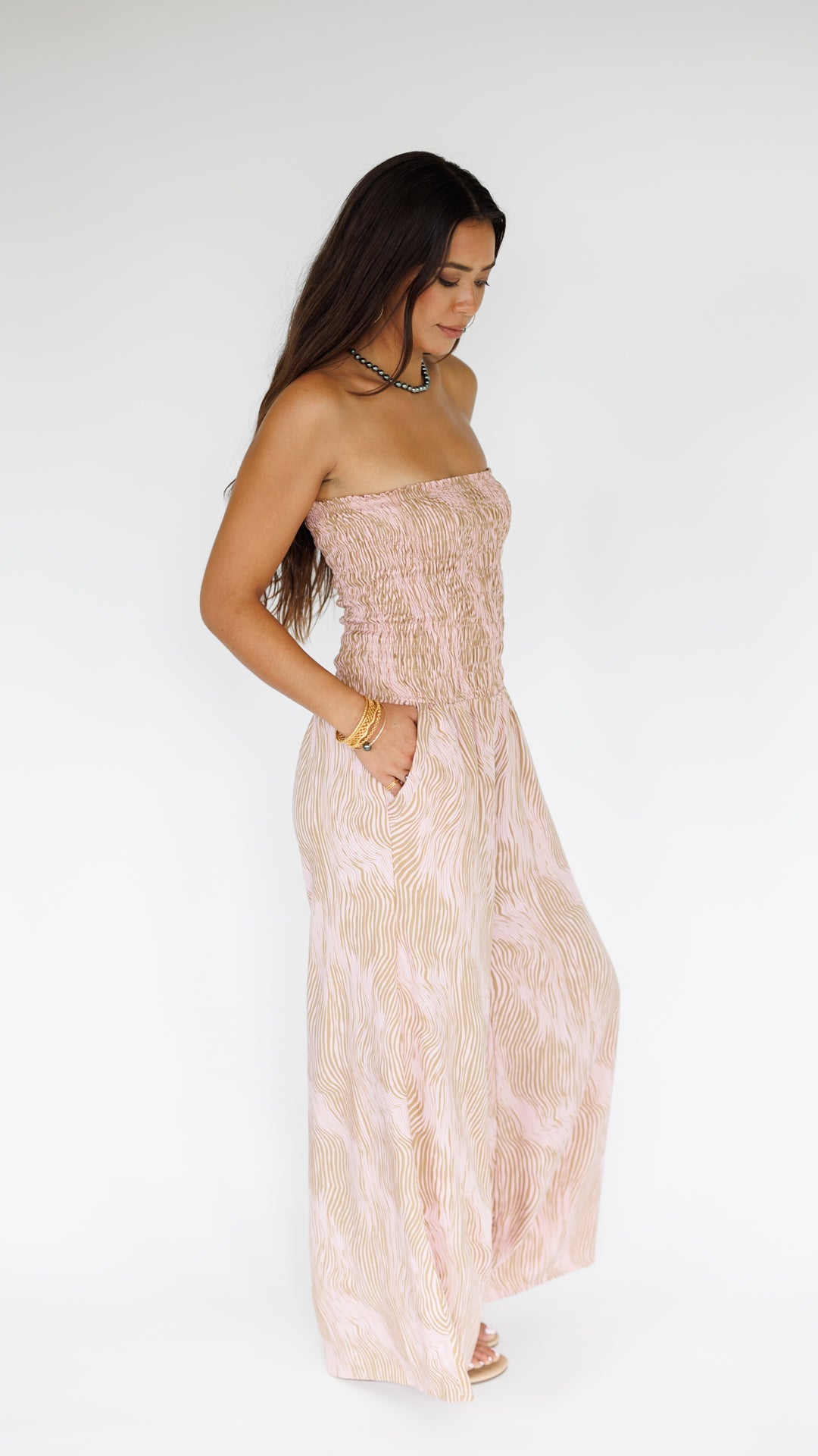 Lawai Jumpsuit / Wavy Blush Khush Clothing